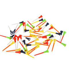 30PC Multi Color Plastic Golf Tees 83mm