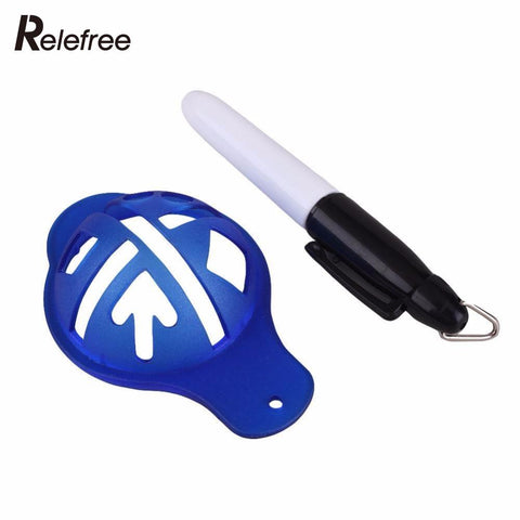 Relefree Sports Golf Ball Liner Line Drawing Maker Mark Alignment Tool With Pen Relefree Sports Golf Ball Liner Line Drawing Maker Mark Alignment Tool With Pen