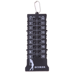 NEW 18 Hole Golf Stroke Putt Score Card Counter Golf Score Indicator with Key Chain