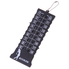 NEW 18 Hole Golf Stroke Putt Score Card Counter Golf Score Indicator with Key Chain