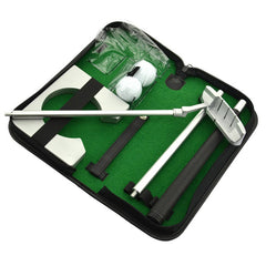 Portable Golf Putter Practicee Set Travel Indoor Golfs Ball