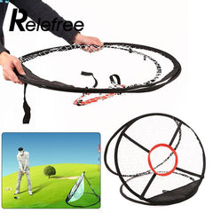 Golf Pop UP Indoor Outdoor Chipping Pitching Cages Mats Practice Easy Net